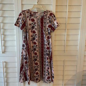 Lularoe Jessie Floral Swing Dress